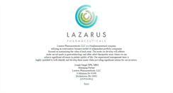 Desktop Screenshot of lazaruspharma.com